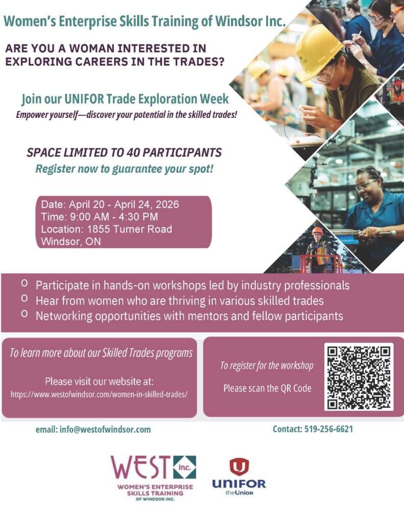 UNIFOR Trade Workshop Flyer