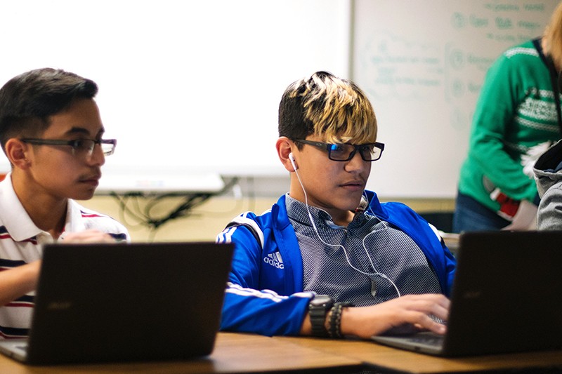 youth using computers